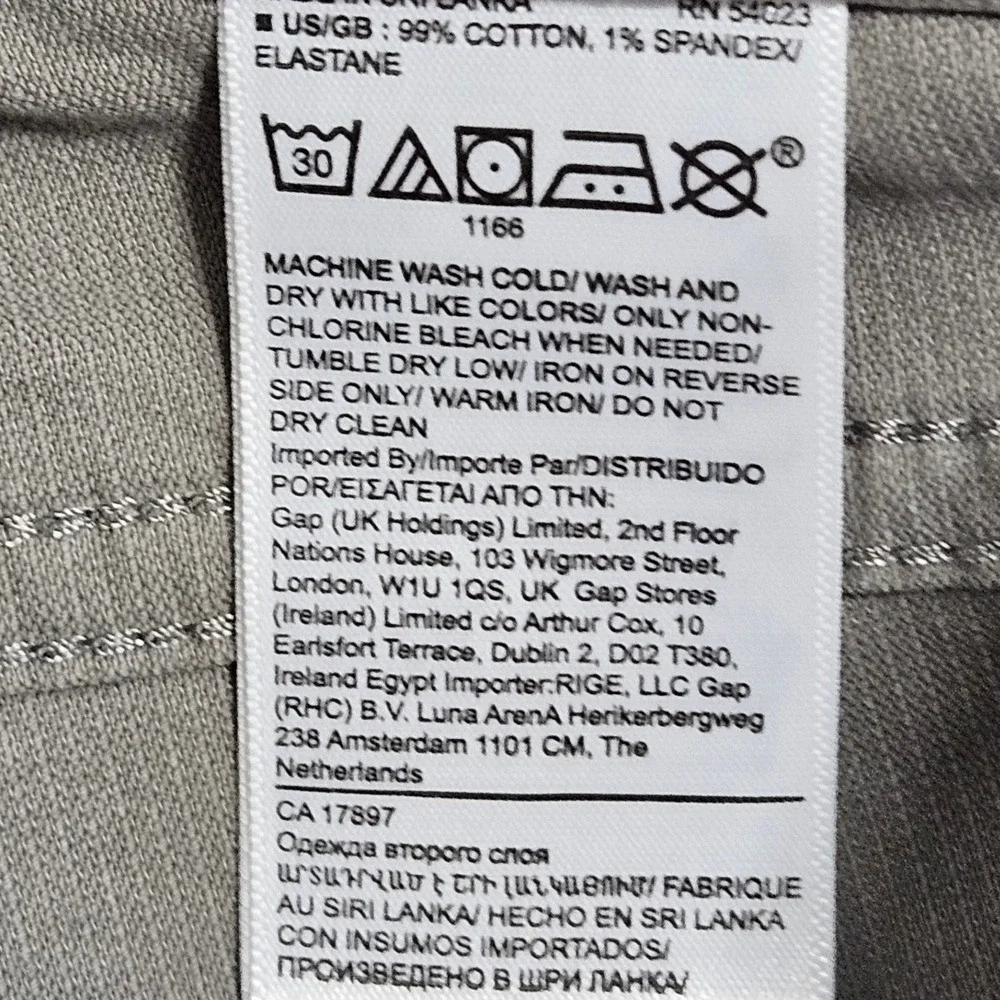 Banana Republic Traveler Corduroy Pants 30x30 Grey Straight Leg 744274-02